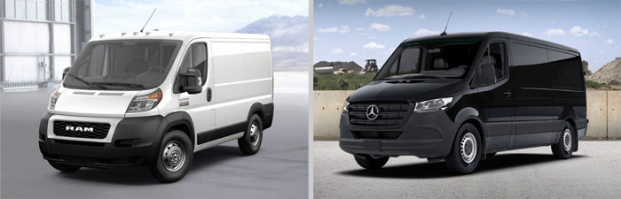 Dodge Ram Promaster and Mercedes Benz Sprinter