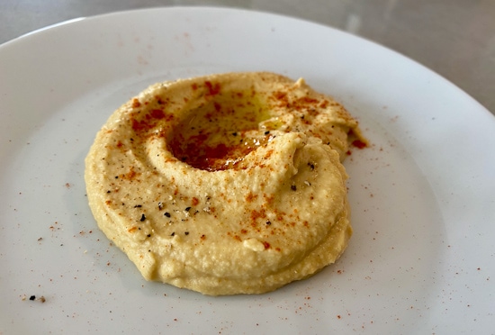 homemade humus