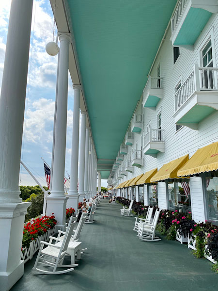 mackinac island - longest porch in the world