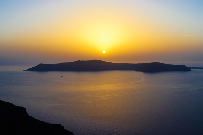 greece sunset