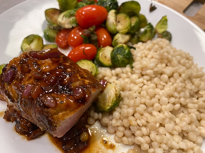 pork tenderloin with couscous